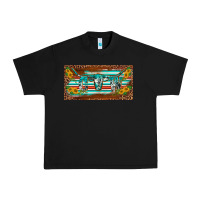 Western Howdy Cowgirl Leopard Serape   License Plate Template Urban Heavy Tee | Teevron