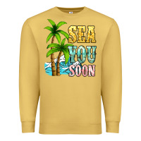 Antique Gold Sea you soon Premium Sweatshirt - NancyCooperArtShop