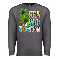 Charcoal Heather Sea you soon Premium Sweatshirt - NancyCooperArtShop