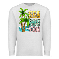 Oatmeal Heather Sea you soon Premium Sweatshirt - NancyCooperArtShop
