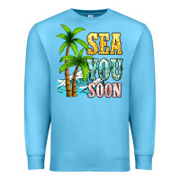 Ocean Blue Sea you soon Premium Sweatshirt - NancyCooperArtShop