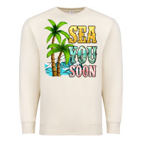 Sandshell Sea you soon Premium Sweatshirt - NancyCooperArtShop