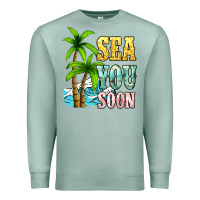Seafoam Sea you soon Premium Sweatshirt - NancyCooperArtShop