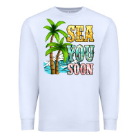 White Sea you soon Premium Sweatshirt - NancyCooperArtShop