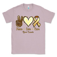Lilac Peace Love Cure Bone Cancer Classic Tee - Jasminsmagicworld