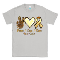 Moon Dust Peace Love Cure Bone Cancer Classic Tee - Jasminsmagicworld