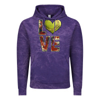 Cloud Purple softball love Vintage Hoodie - JahusDesignShop