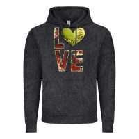 Vintage Black softball love Vintage Hoodie - JahusDesignShop