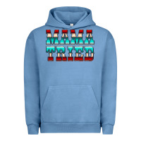 Pigment Pebble Blue Mama Tried Serape Urban Hoodie - CowCowDesign