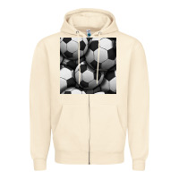 Soccer Seamless Pattern Zipper Hoodie | Teevron