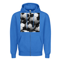 True Royal soccer seamless pattern Zipper Hoodie - BundleAndBundleShop