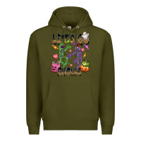 Army Green Let's go ghouls Premium Hoodie - NancyCooperArtShop