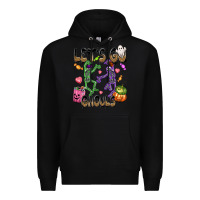Black Let's go ghouls Premium Hoodie - NancyCooperArtShop