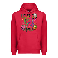 Cardinal Let's go ghouls Premium Hoodie - NancyCooperArtShop