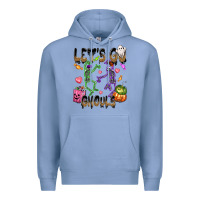Colony Blue Let's go ghouls Premium Hoodie - NancyCooperArtShop