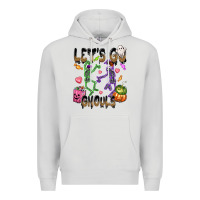 Dove Grey Let's go ghouls Premium Hoodie - NancyCooperArtShop