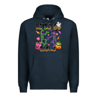 Navy Let's go ghouls Premium Hoodie - NancyCooperArtShop