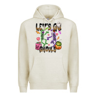 Oatmeal Heather Let's go ghouls Premium Hoodie - NancyCooperArtShop