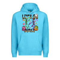Ocean Blue Let's go ghouls Premium Hoodie - NancyCooperArtShop