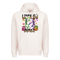 Pale Pink Let's go ghouls Premium Hoodie - NancyCooperArtShop