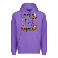 Purple Let's go ghouls Premium Hoodie - NancyCooperArtShop