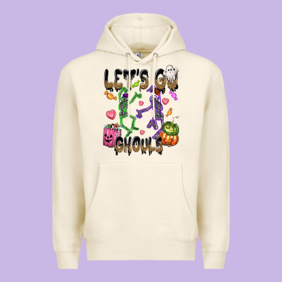 Let's Go Ghouls Premium Hoodie Designed By Nancycooperartshop