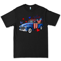 Black 4th of July American flag truck Premium Tee - Neo Western
