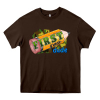 Chocolate Brown first grade dude Heavy Core Tee - RanaPortraitStore