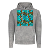 Cloud Rock turquoise leopard seamless pattern Vintage Hoodie - BundleAndBundleShop