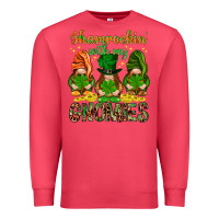 Cardinal shamrockin with my gnomies Premium Sweatshirt - NancyCooperArtShop