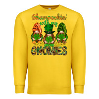 Lemon shamrockin with my gnomies Premium Sweatshirt - NancyCooperArtShop