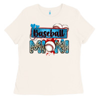 Bone baseball mini with leopard Ladies Tee - Zillion Design Studio