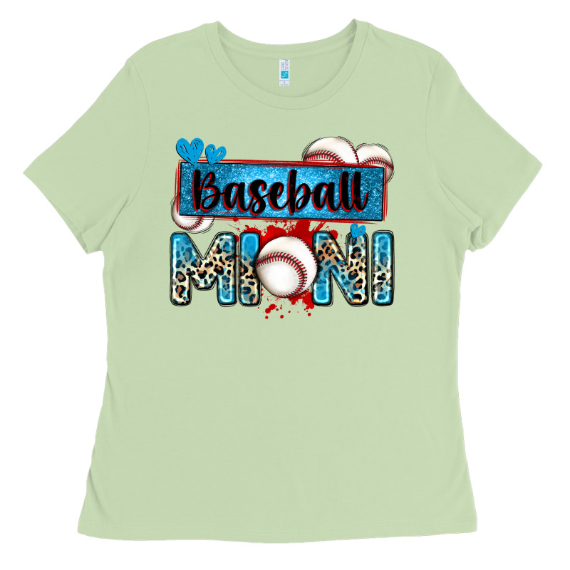 Baseball Mini With Leopard Ladies Tee by Zillion Design Studio | Teevron