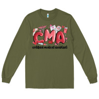 Army Green valentines day cma Long Sleeve Tee - MaliasSmallBusiness
