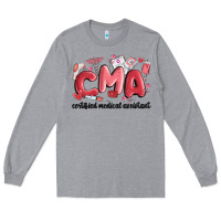 Heather Grey valentines day cma Long Sleeve Tee - MaliasSmallBusiness