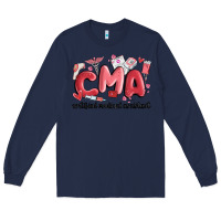 Navy valentines day cma Long Sleeve Tee - MaliasSmallBusiness
