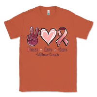 Copper Peace Love Cure Uterine Cancer Classic Tee - Jasminsmagicworld