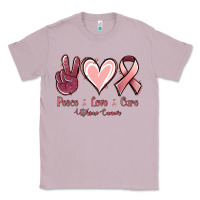 Lilac Peace Love Cure Uterine Cancer Classic Tee - Jasminsmagicworld