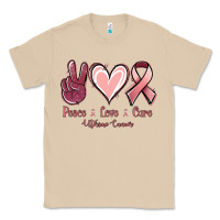 Mushroom Peace Love Cure Uterine Cancer Classic Tee - Jasminsmagicworld