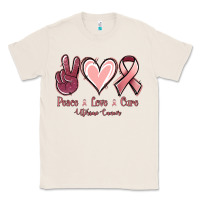 Natural Peace Love Cure Uterine Cancer Classic Tee - Jasminsmagicworld