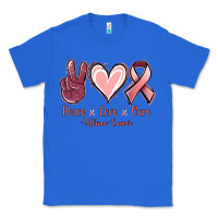 True Royal Peace Love Cure Uterine Cancer Classic Tee - Jasminsmagicworld