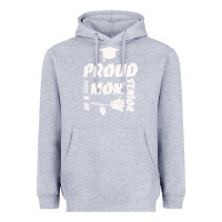 Heather Grey Proud Mom Of A 2020 Senior Heavyweight Hoodie - Bettercallsaul