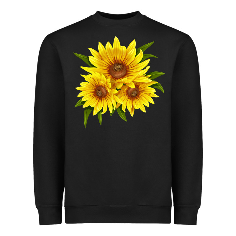 Maximillian Perennial Sunflower Heavyweight Sweatshirt by LillyAllenDesigns | Teevron