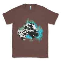 Chestnut cowhide turquoise patch Classic Tee - AdoDesignShop