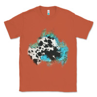 Copper cowhide turquoise patch Classic Tee - AdoDesignShop