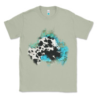 Matcha cowhide turquoise patch Classic Tee - AdoDesignShop