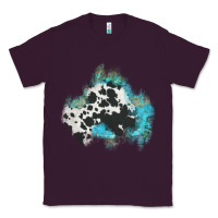 Plum cowhide turquoise patch Classic Tee - AdoDesignShop