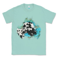 Seafoam cowhide turquoise patch Classic Tee - AdoDesignShop