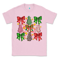 Bubblegum Pink Christmas Cake Bow Classic Tee - CowhideDigitalArt