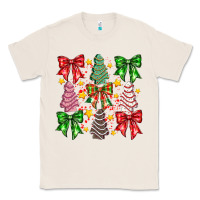 Natural Christmas Cake Bow Classic Tee - CowhideDigitalArt